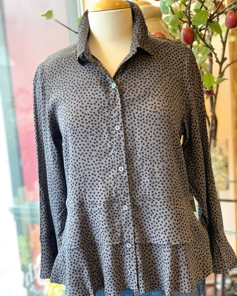 HABITAT CLOTHING Double flounce dot blouse - Support Local - Chico ...