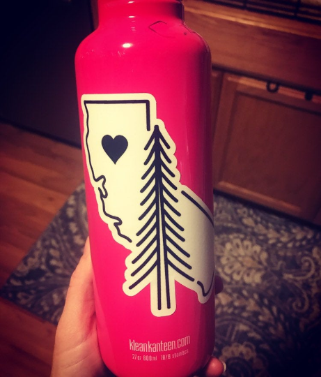 Camp Signpost Water Bottle Decal